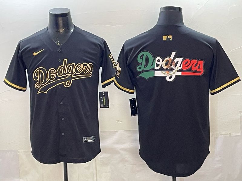 2026 Men Nike Los Angeles Dodgers Blank black gold Game MLB Jersey 008->los angeles dodgers->MLB Jersey